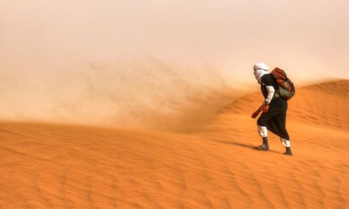 how to survive to sahara sand storm