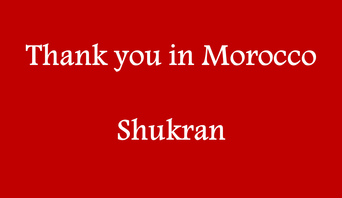 thank you morocco